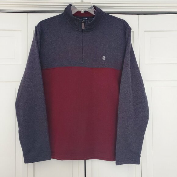 Izod color block quarter-zip pullover sweatshirt XXL - Picture 1 of 10